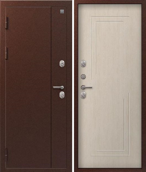 Входная дверь SEZAM Термо-100 Медь антик - Седой дуб (2025)