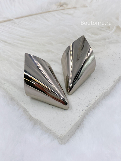 Наконечники для туфель металл серебро