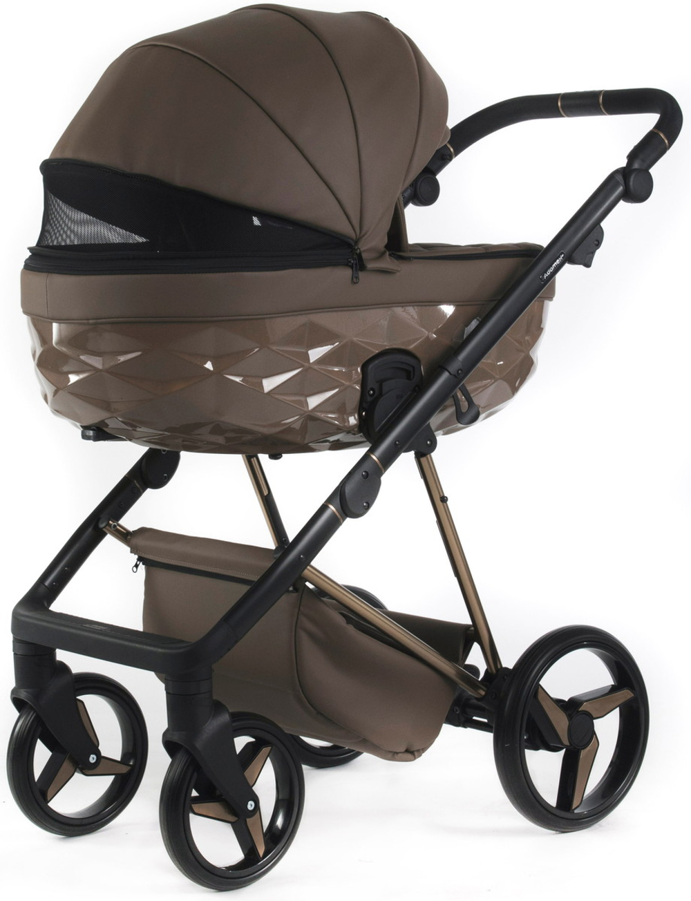 Детская коляска Adamex Quantum Superstar Deluxe 2 в 1 Q-STAR151-K (КОР.КОЖА+КОР.ДНО+КОР.РАМА)