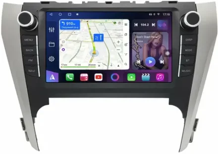 Магнитола Toyota Camry 50 2011-2014 (рамка с крутилками и кнопками) - FarCar XXL9-7048K9 монитор 9.5" 2K QLED на Android 14, TS20, 8+256Гб, CarPlay, 4G SIM-слот