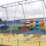 Качели парные сдвоенные непрозрачные высотой 500 см