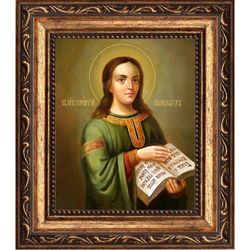 Геронтий Печерский, преподобный канонарх. Икона на холсте.