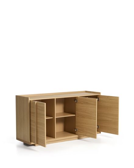 Комод Onix с отделкой из дубового шпона натурального оттенка, 150 x 80 см