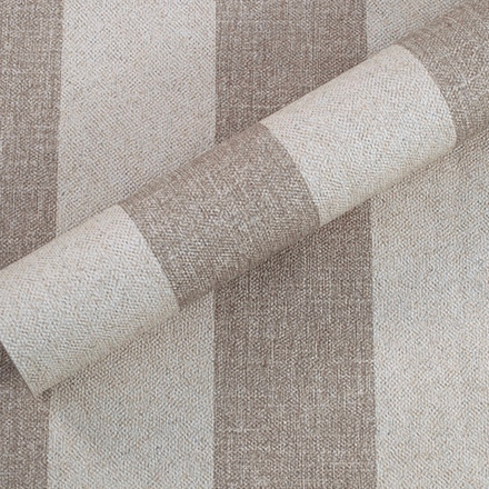 Обои бумажные в бежевую полоску Аристократ 53 см