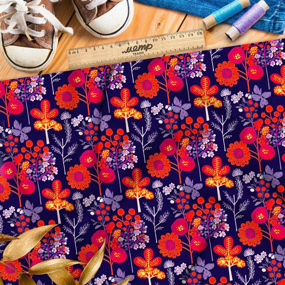 Ткань Ниагара Софт мистический рай