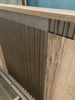 Кровать с ножками Ольга-3 Дуб делано серый/сиьвер Пэлас 1200 + орт