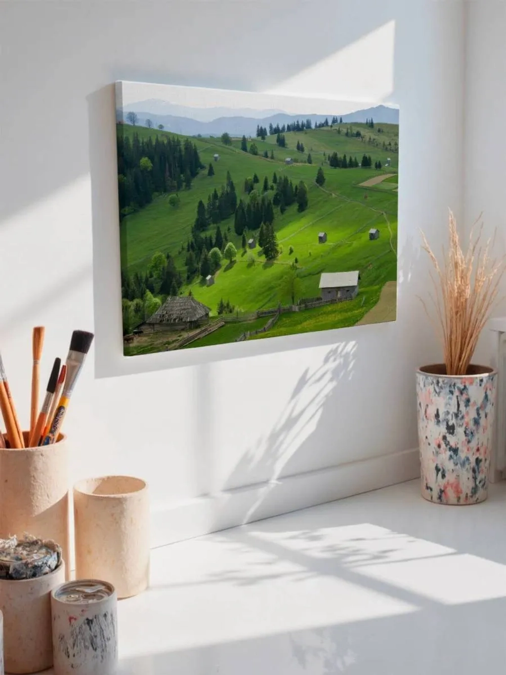 Картина на стену 40 X 50 Горная деревушка