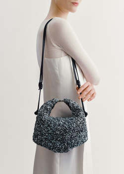 POLENE СУМКА BERI RIZOM NAVY, ТЕМНО-СИНИЙ