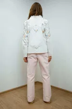 Рубашка Soeurs с Тонкой Вышивкой Крестиком белая