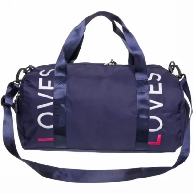 Сумка спортивная «Sport Loves», водонепроницаемый отдел + 2 кармана+отдел под обувь, цвет синий,42*24*18 см