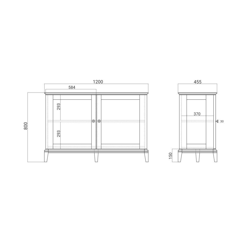 Низкая витрина CR160