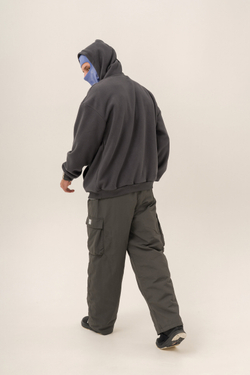 Худи KUL'TURA "HALF ZIP FLEECE 450 GR" Темно-серый