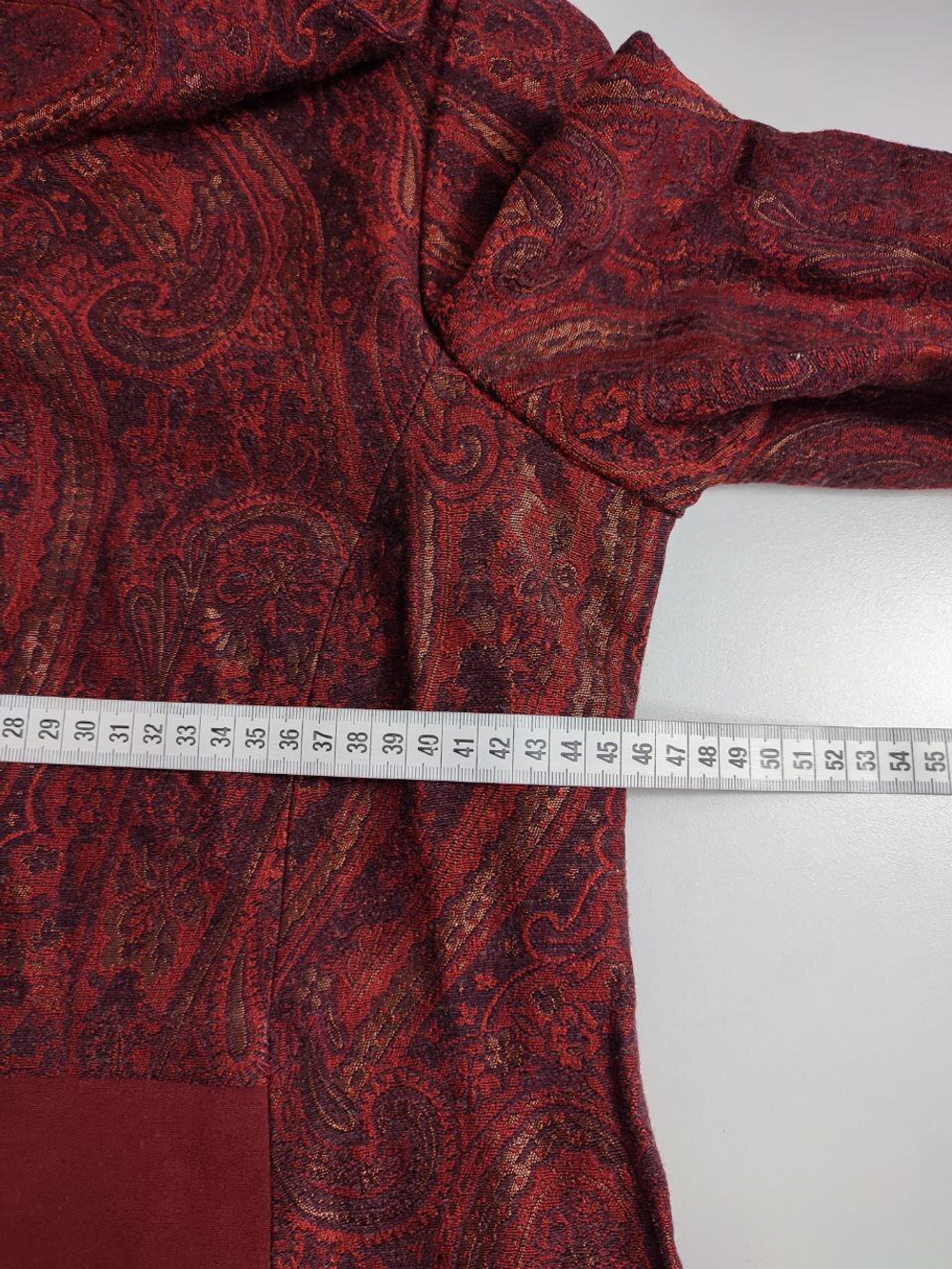 Платье с красивым принтом 46 размер