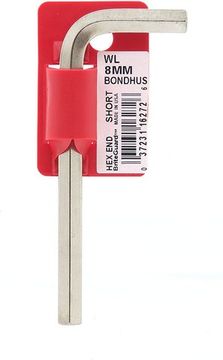 Шестигранный хромированный ключ 8.0 мм, 98х35 мм BONDHUS 16272