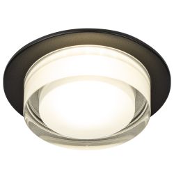 Встраиваемый светильник декоративный ЭРА DK107 BK MR16 GU5.3 черный | Декоративные встраиваемые светильники