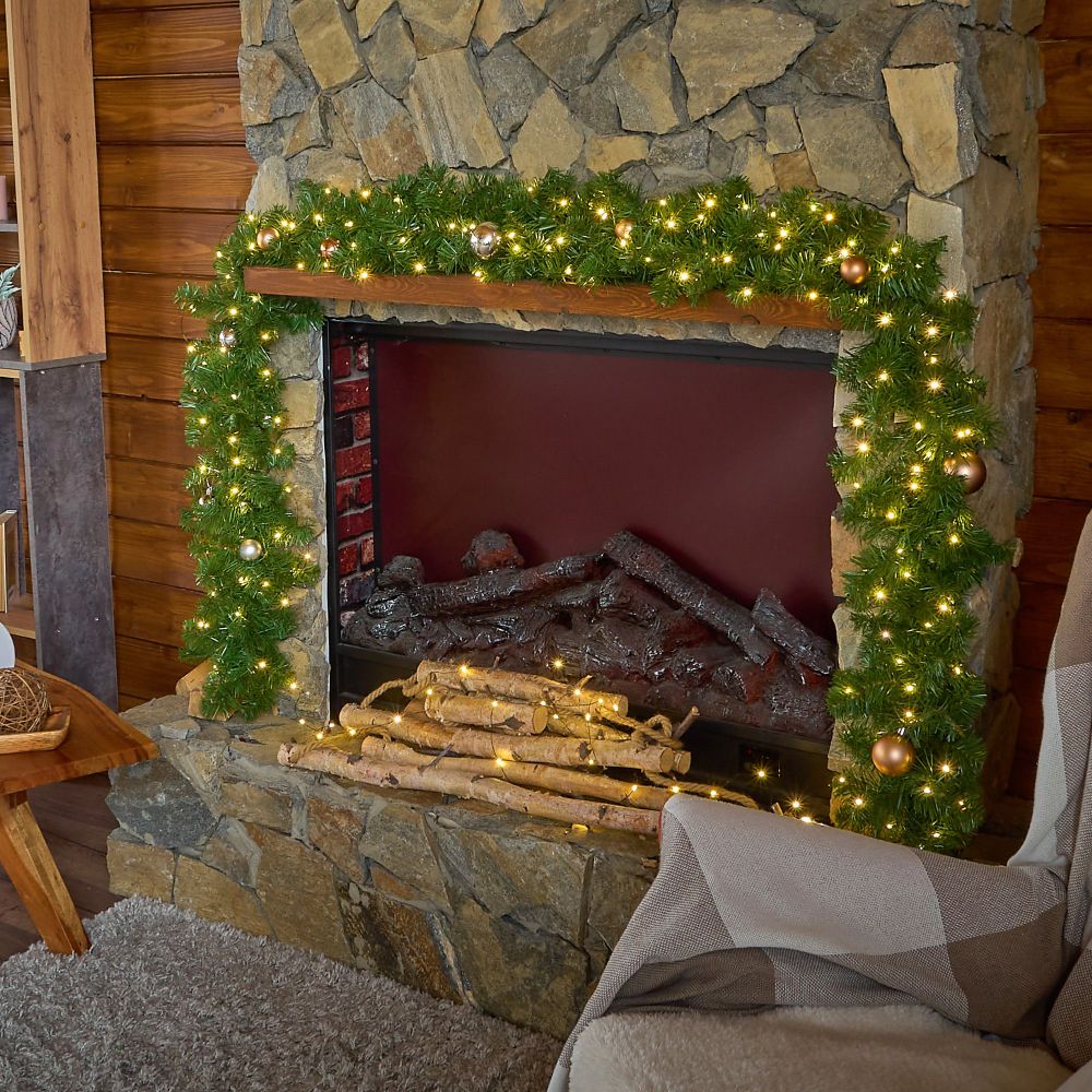 ULD-S2000-200-DGA WARM WHITE IP20 DEW Гирлянда светодиодная Роса. 20м. 200 светодиодов. Теплый белый свет. Провод зеленый. ТМ Uniel