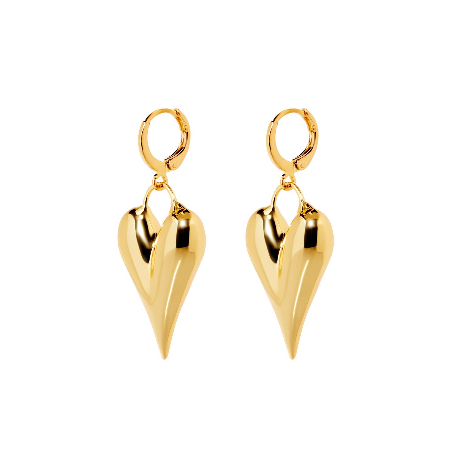 Серьги Sharp Heart Earrings – Gold