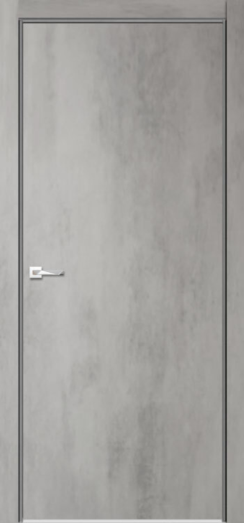 Межкомнатная дверь Роял 1 глухая / Цвет Бетон светлый / Двери Верда
