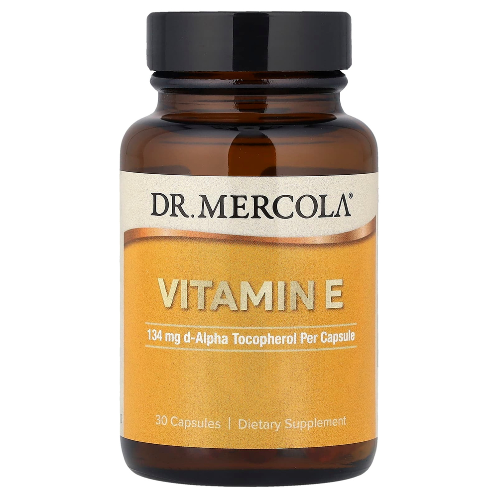 Dr. Mercola, витамин E, 30 капсул