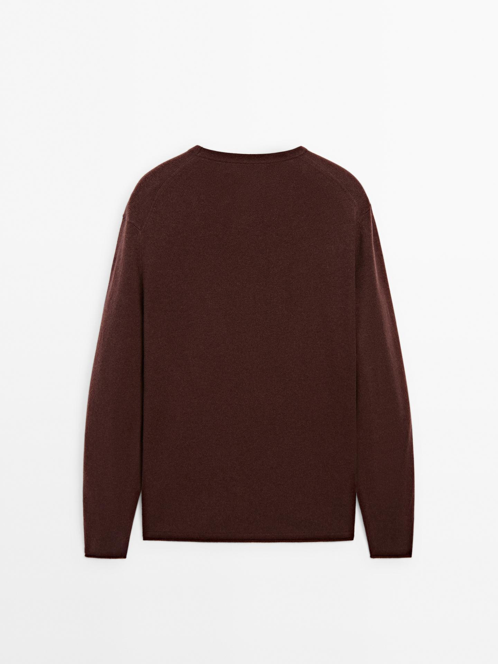 Massimo Dutti СВИТЕР ИЗ СМЕСОВОЙ ШЕРСТИ, ВИННЫЙ