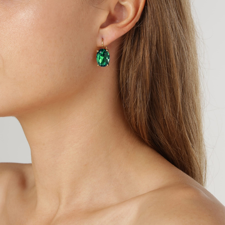 Серьги Dyrberg Kern CHANTAL SG EMERALD GREEN 430079