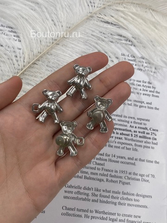 Уменьшитель размера джинс "Мишки" серебристый