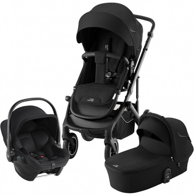 Детская коляска 3 в 1 Britax Romer Smile 5Z + BS CORE Space Black Space Black/Space Black