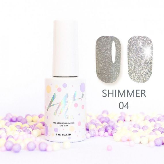 Гель-лак ТМ &quot;HIT gel&quot; №04 Shimmer, 9 мл