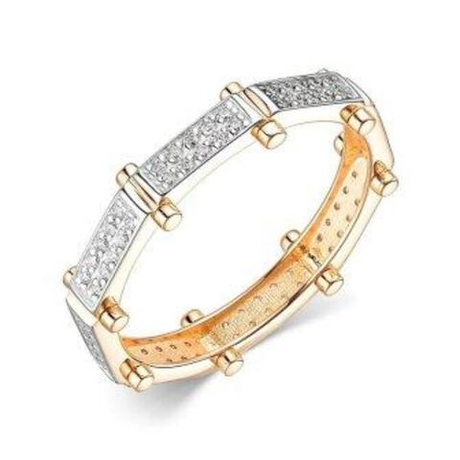 Кольцо из золота с фианитами