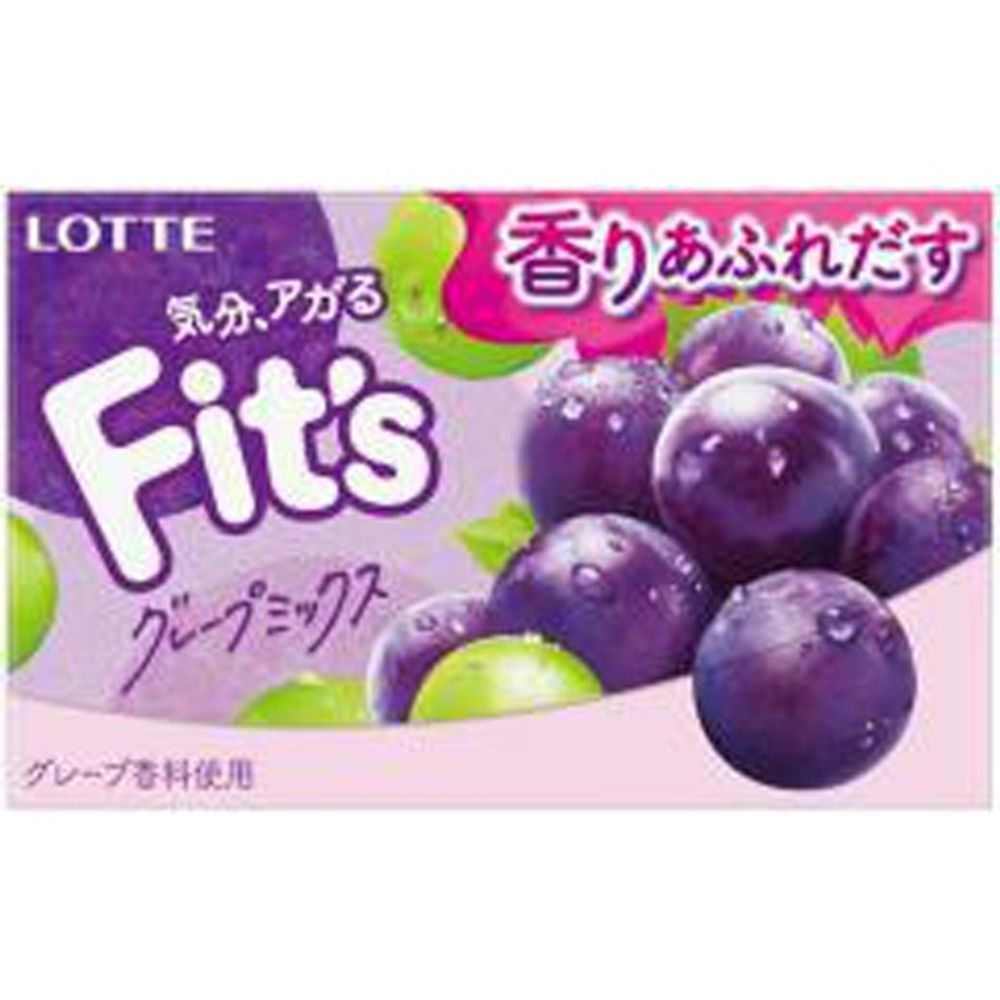 Резинка жевательная FIT`S Grape MIX, Lotte, 24.6 г