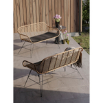 Кушетка vetle bent, 125х68х81 см, ротанг