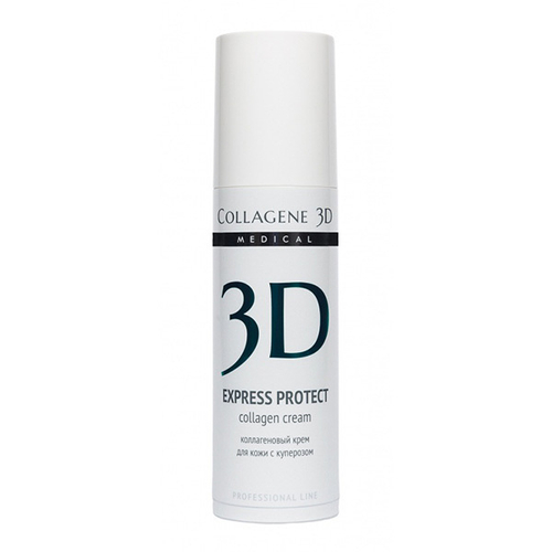 Коллагеновый крем для лица против купероза Medical Collagene 3D Express Protect (проф) 150мл