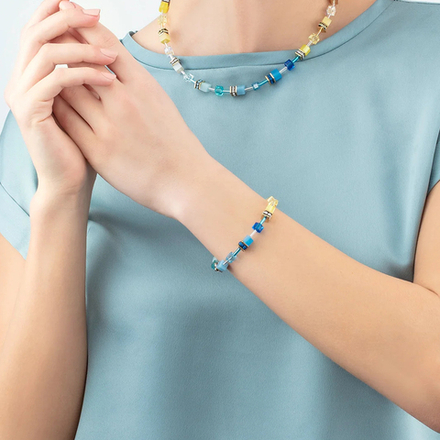 Браслет Coeur de Lion Turquoise-Yellow 2838/30-0601