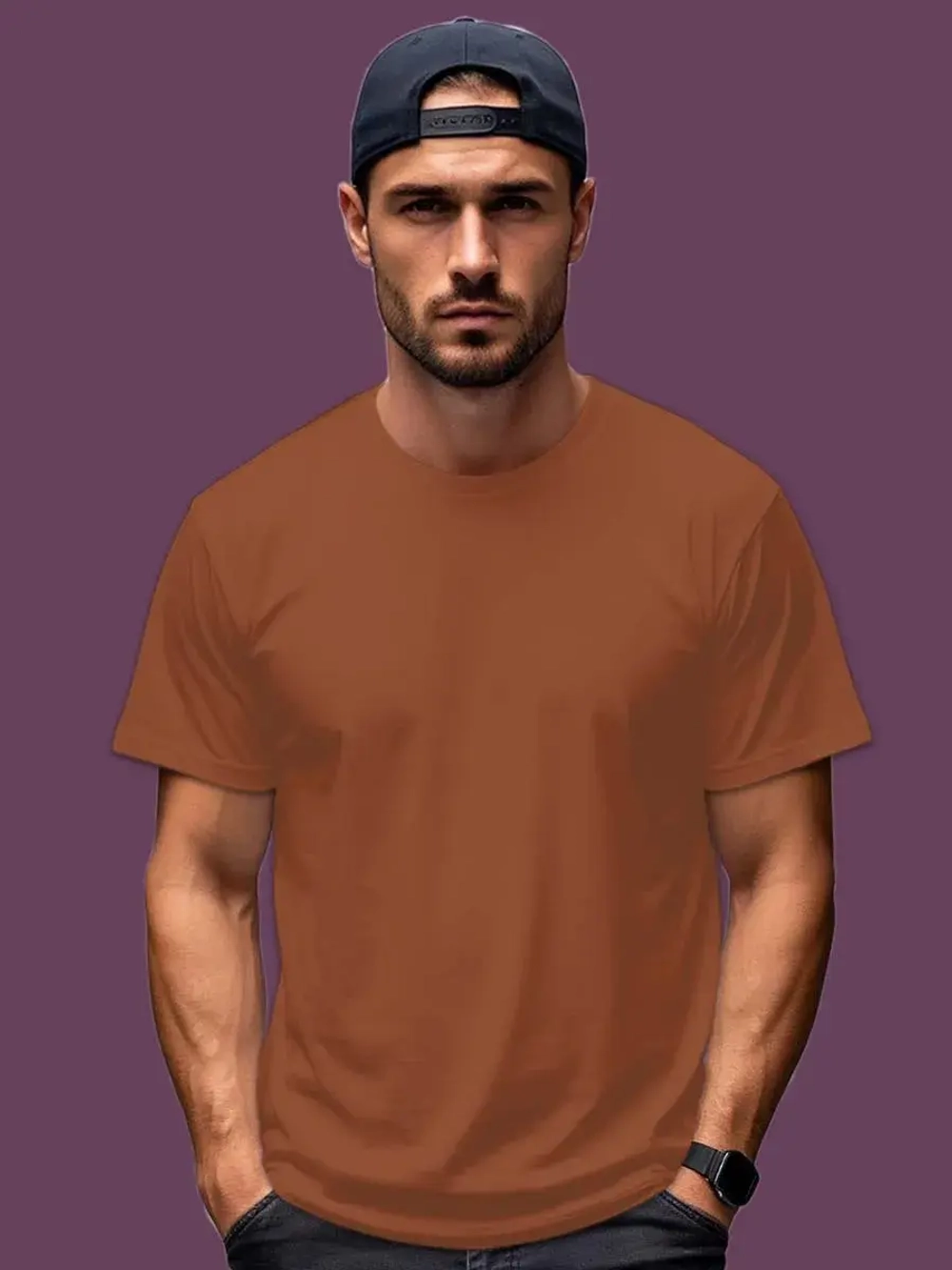 Футболка Взрослая.Премиум однотонная.1 шт