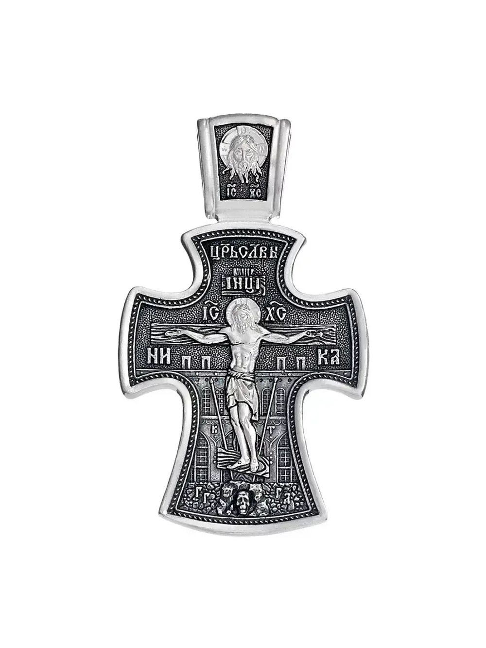 Крест из серебра/Чернение