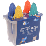 Форма для приготовления мороженого «Ракета» 4шт 8*12,5*14см