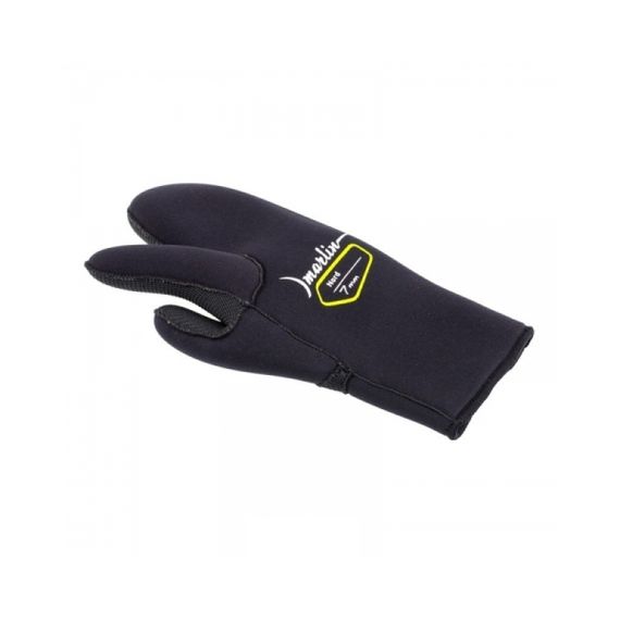 Перчатки трехпалые Marlin Nord 7 мм черные