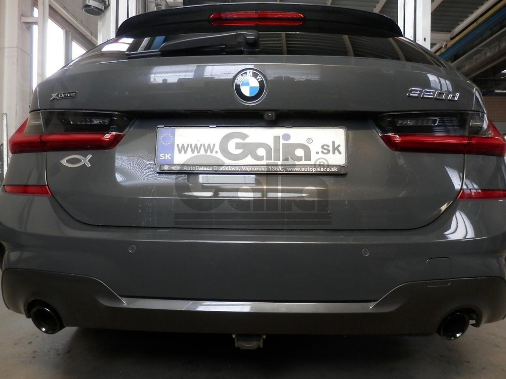 Оцинкованный фаркоп на BMW 3-Series седан/универсал 2018-, BMW 4-Series G22 coupe 2020-, BMW 4-Series G26 Gran Coupe 2021- (без электрики), Galia B025C