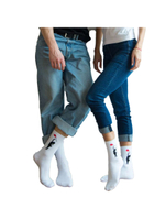 Носки медицинские женские Babushka, "Девочка с шариком", белый, 36-40