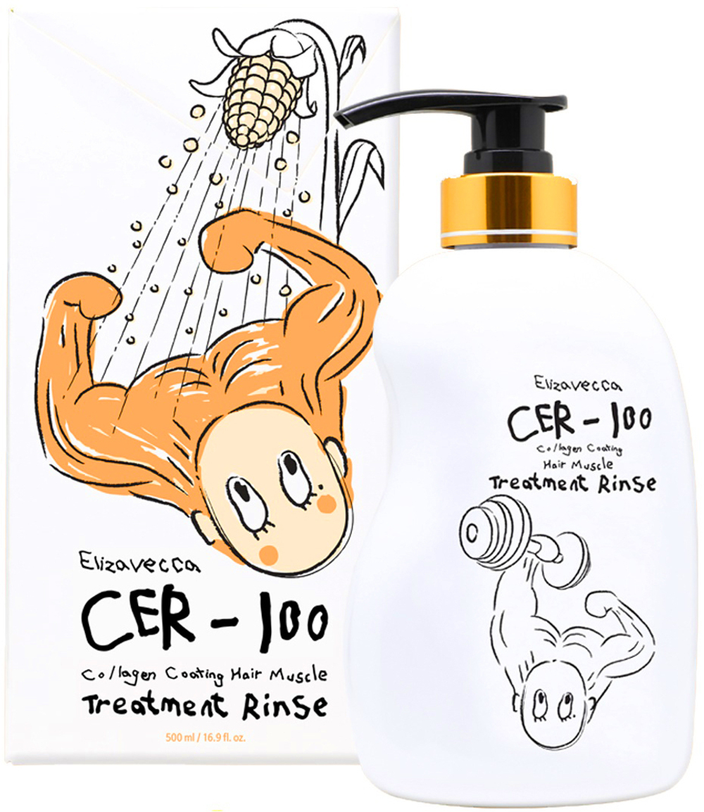 Бальзам-ополаскиватель для волос CER-100 Collagen Coating Hair Muscle Treatment Rinse, 500 мл.