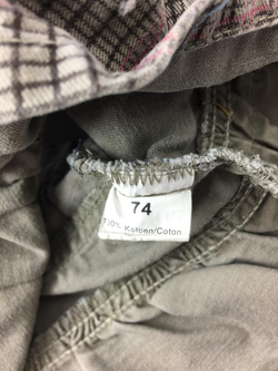 Юбка  в клетку на 9 месяцев