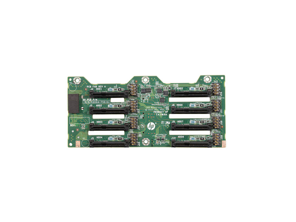 Бэкплейн HP 643705-001, 8 x HDD 2.5" (SFF) для HP ProLiant DL380p / DL385p / DL388p Gen8