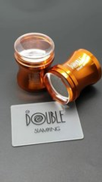 Штамп для стемпинга Double "золотой метал"