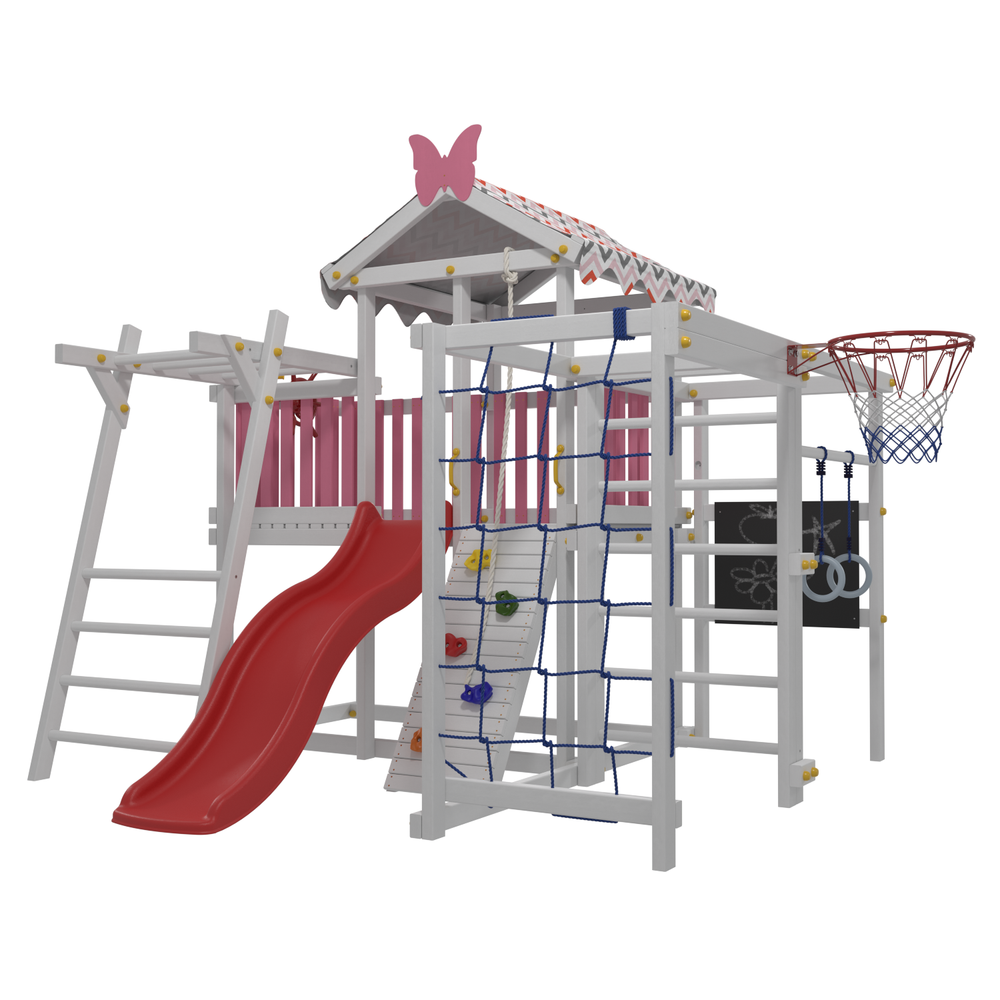 Детский домашний игровой комплекс чердак ДК1Р Розовый