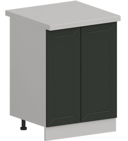 Кухня Модуль ШН 600 Белый / Насыщенно-зеленый