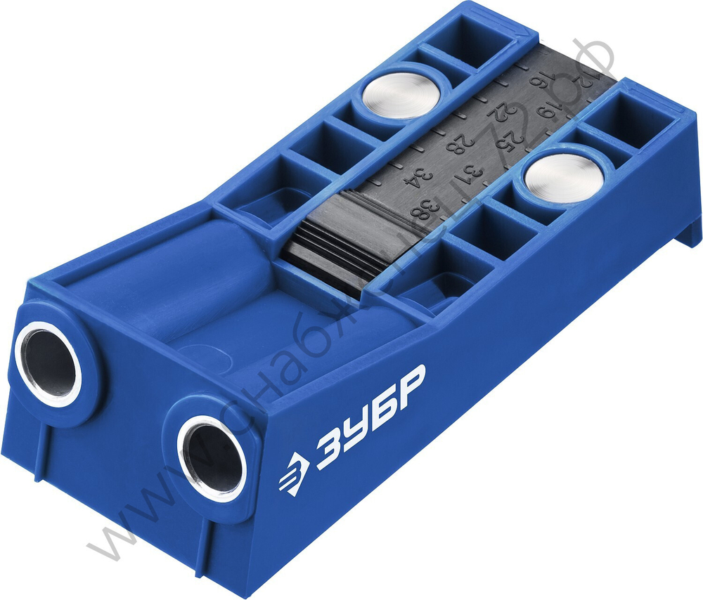 ЗУБР два отверстия, двойной кондуктор для глухих отверстий, Профессионал (30091)