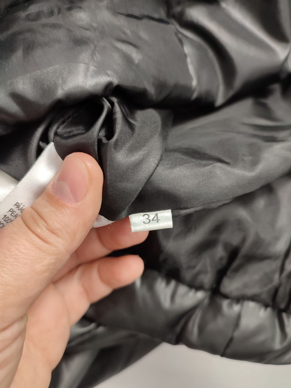 Пуховик JAP демисезонный черный 40 размер