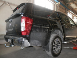 Фаркоп оцинкованный Galia N052A для Nissan Navara D40 2005-(паспорт и сертификат в комплекте)(без электрики)