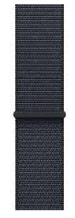 Apple Watch Series 10 46mm Jet Black Aluminum Case with Ink Sport Loop (M/L)