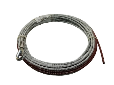 Трос стальной "redBTR" оцинкованный с коушем 4,8 мм x 13 м